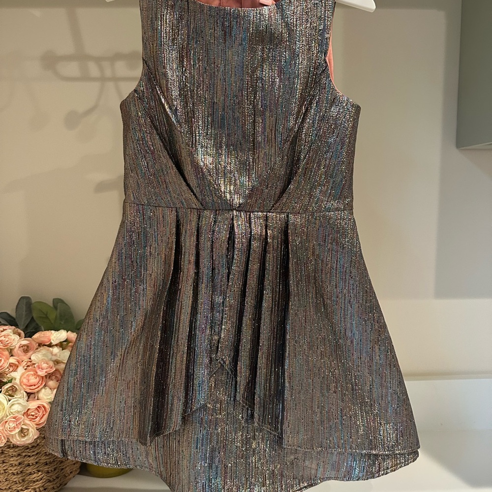 BCBGirls Shimmering Metallic Dress